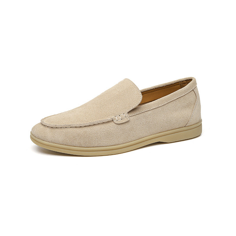 GEONWOO Starinski Novac Suede Loaferi
