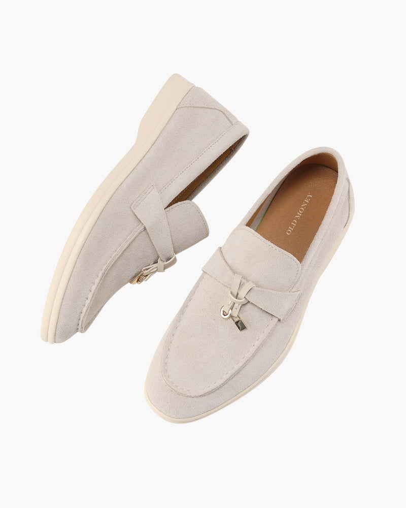 Klasične Suede Dame Loafers s Vremenskom Elegancijom