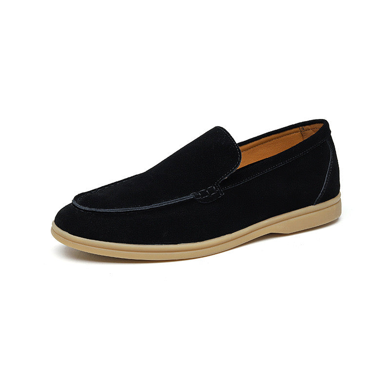 GEONWOO Starinski Novac Suede Loaferi