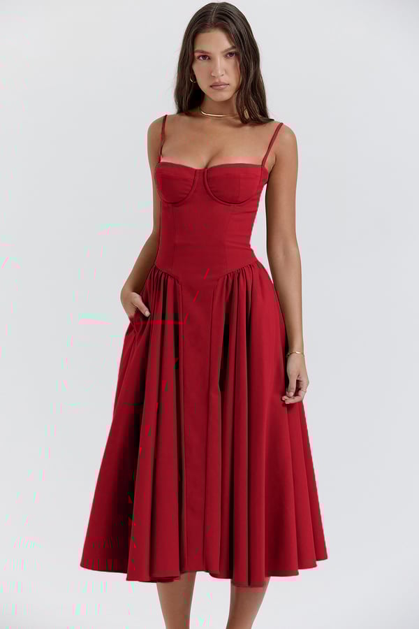 Liana - Halter Midi Haljina