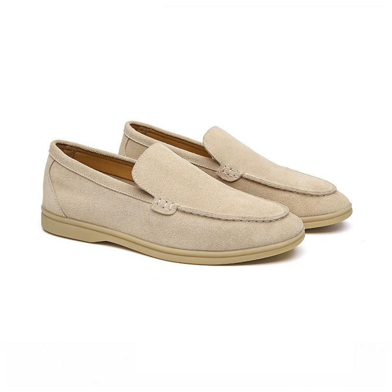 GEONWOO Starinski Novac Suede Loaferi