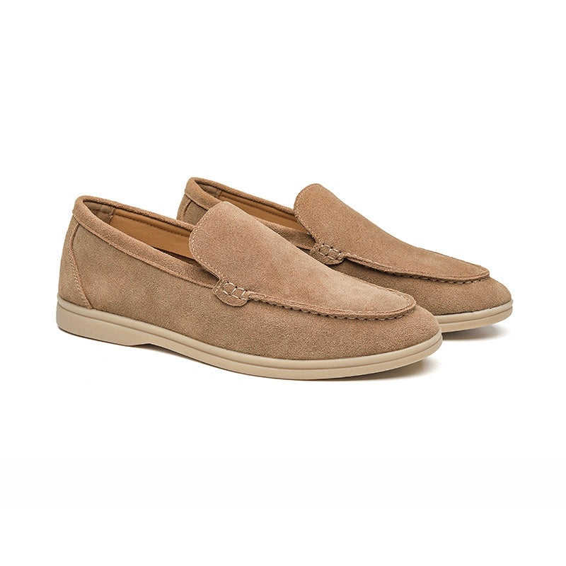 GEONWOO Starinski Novac Suede Loaferi