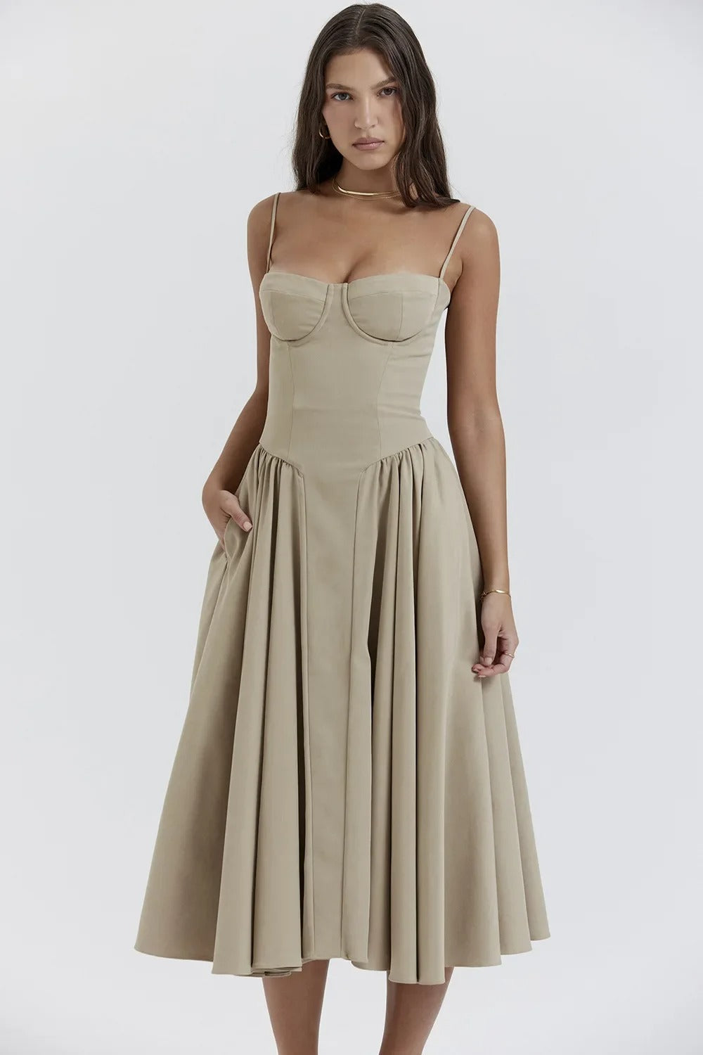 Liana - Halter Midi Haljina