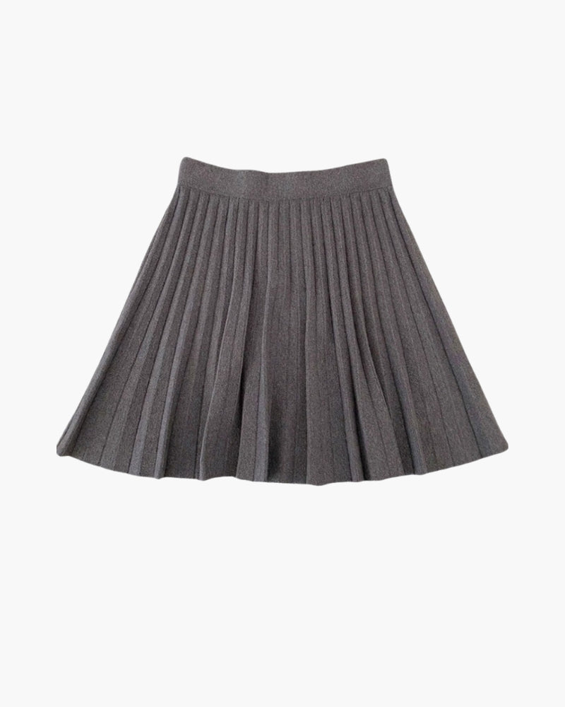 Oxford Plisirani Vuna Mini Skirt