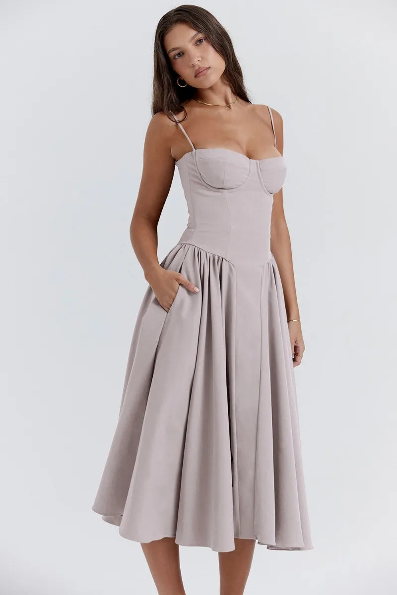Liana - Halter Midi Haljina