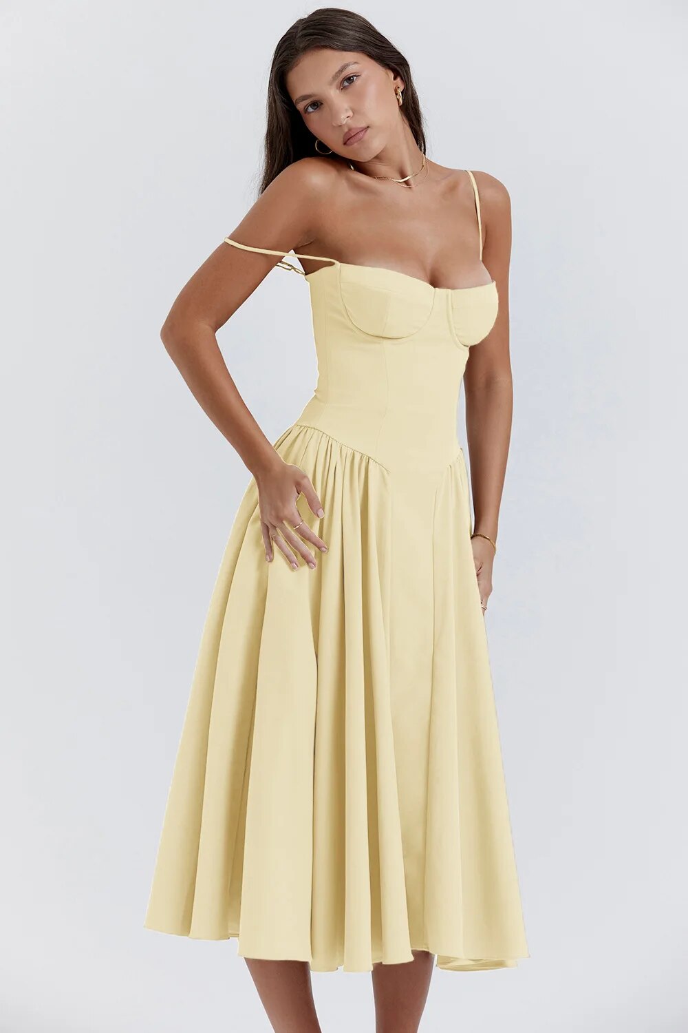 Liana - Halter Midi Haljina