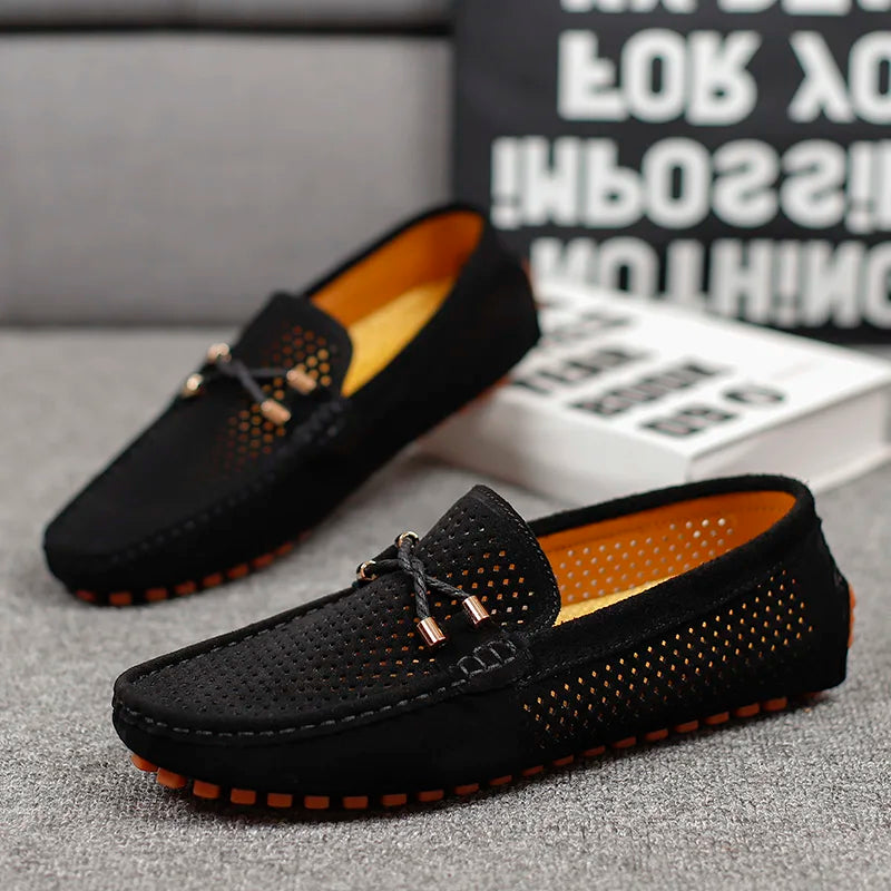 Giovanni™ | Elegantne mokasinke od brušenog antilopa