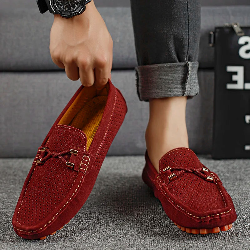 Giovanni™ | Elegantne mokasinke od brušenog antilopa