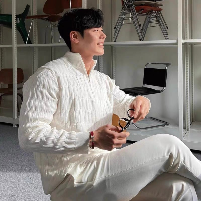 GWANGJU Pulover s polu-zipom