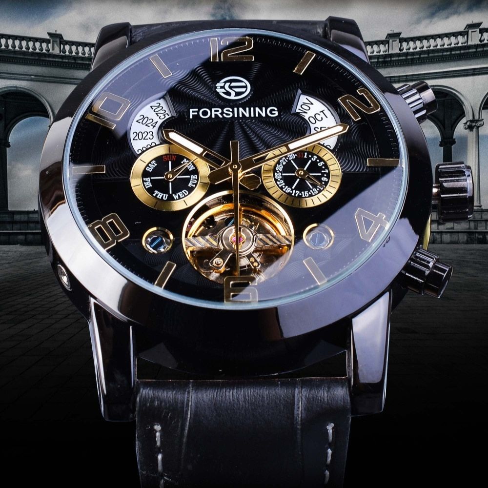 Elegantni mehanički tourbillon automatski sat