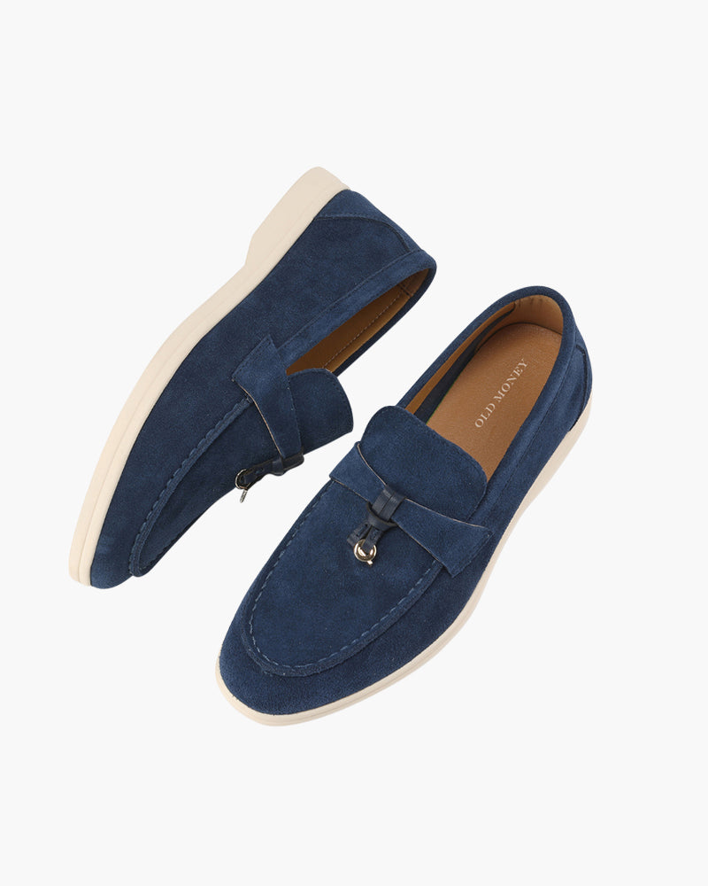 Klasične Suede Dame Loafers s Vremenskom Elegancijom