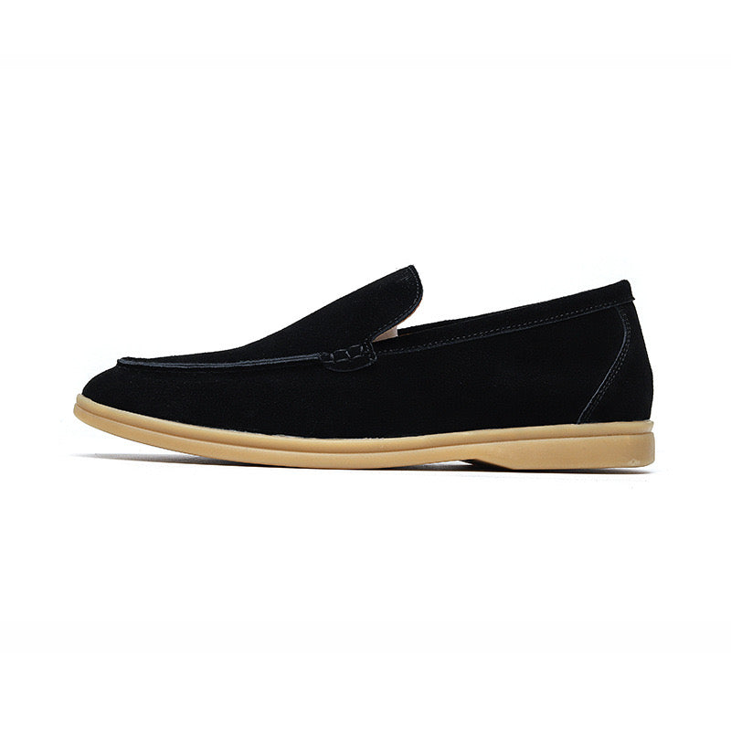 GEONWOO Starinski Novac Suede Loaferi