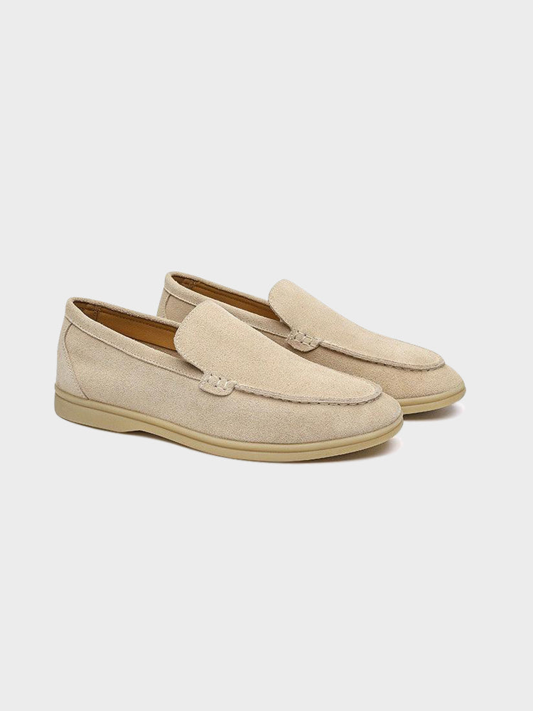 GEONWOO Starinski Novac Suede Loaferi