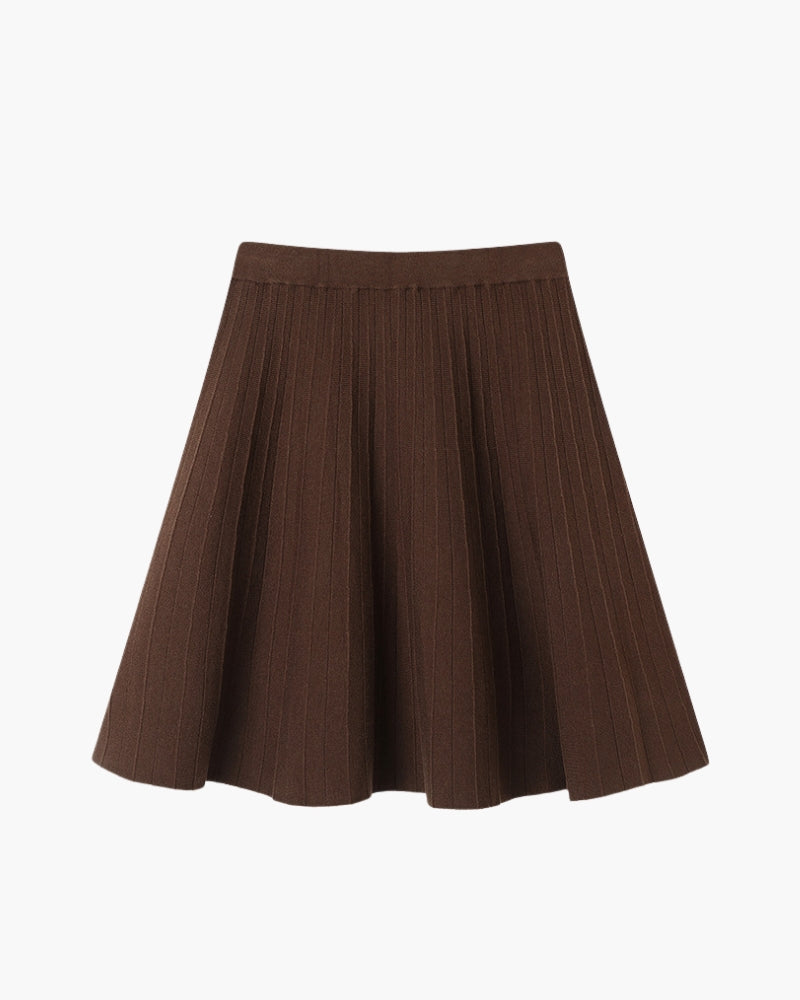 Oxford Plisirani Vuna Mini Skirt