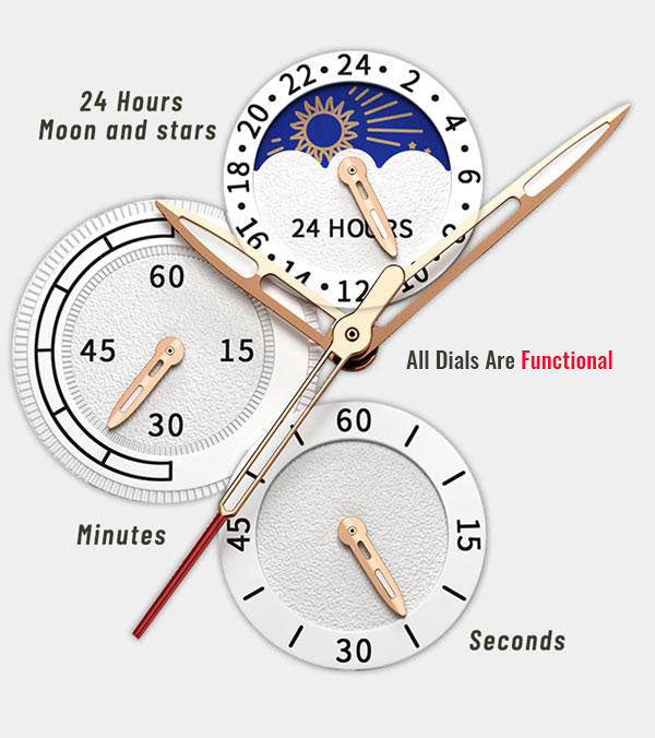 Elegantni Læder Quartz Sat
