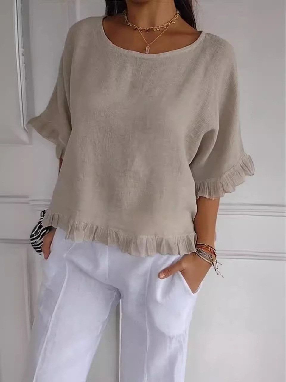 Lena's Breeze | Pamukasti top